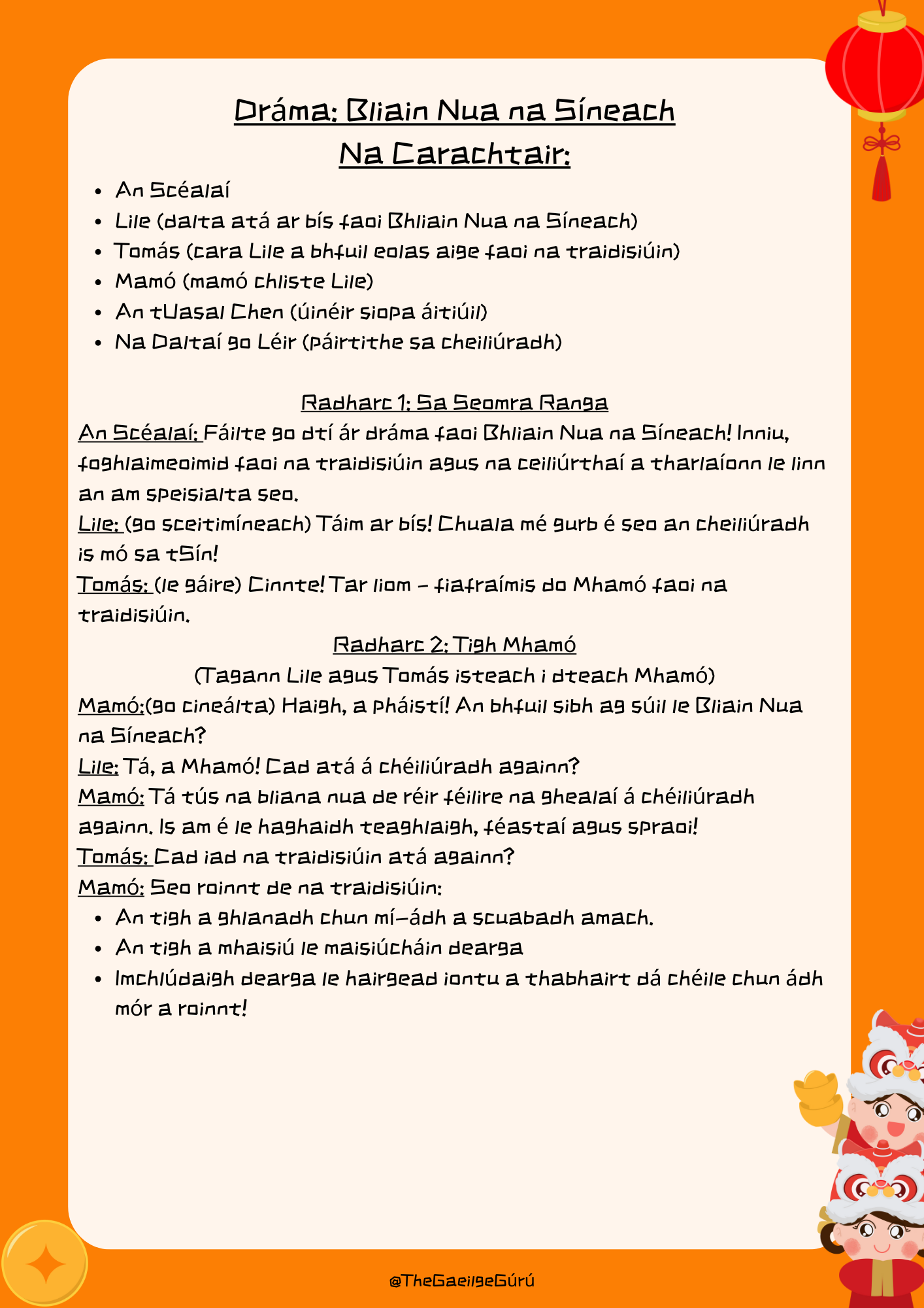 Bliain Nua na Síneach / Chinese New Year