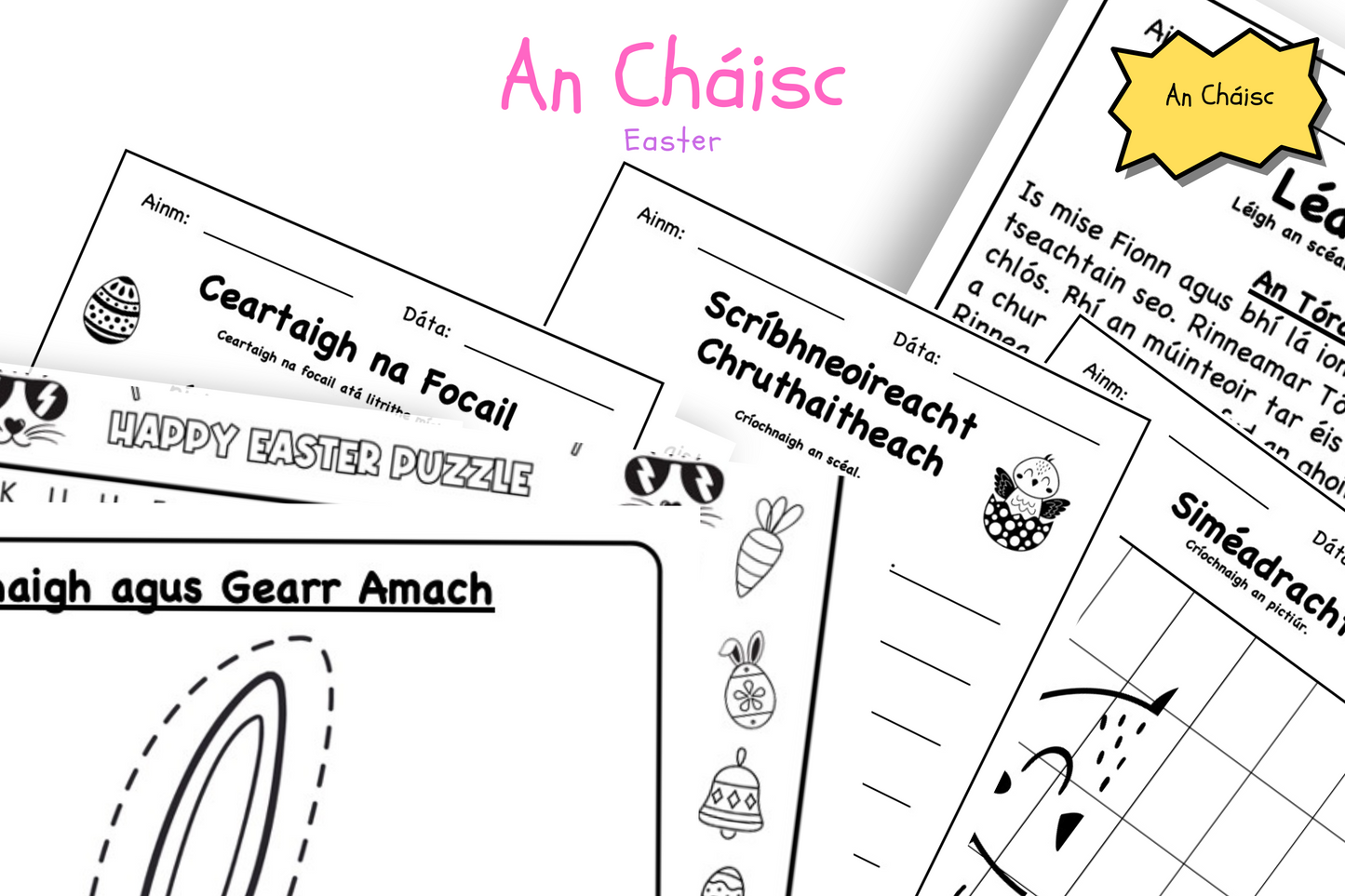 An Cháisc - Billeoga Oibre / Easter - Worksheets