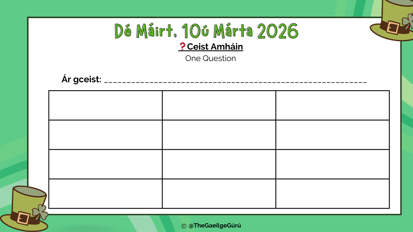 Seachtain na Gaeilge 2026