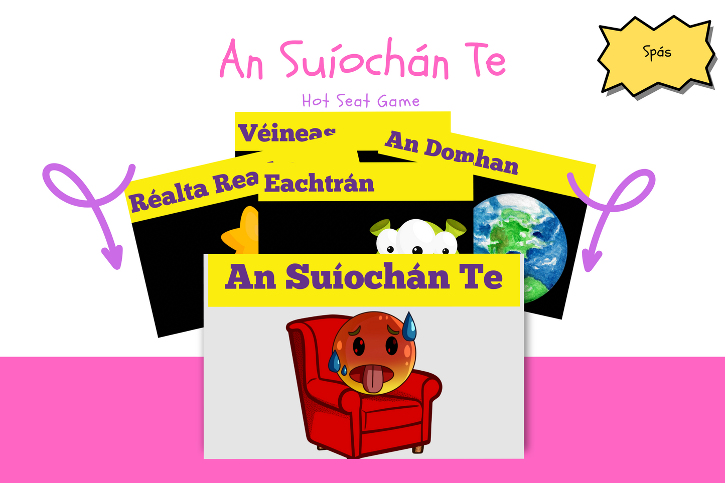 Cluiche - An Suíochán Te - Spás / Hot Seat Game - Space