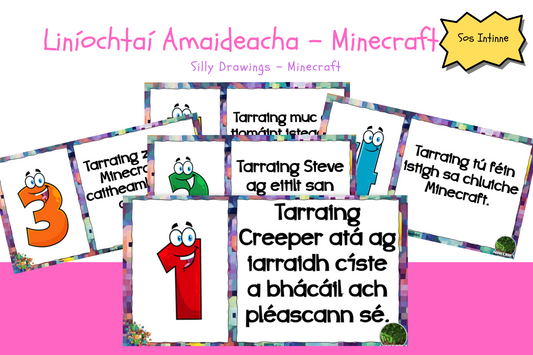 Liníochtaí Amaideacha - Minecraft / Silly Drawings - Minecraft