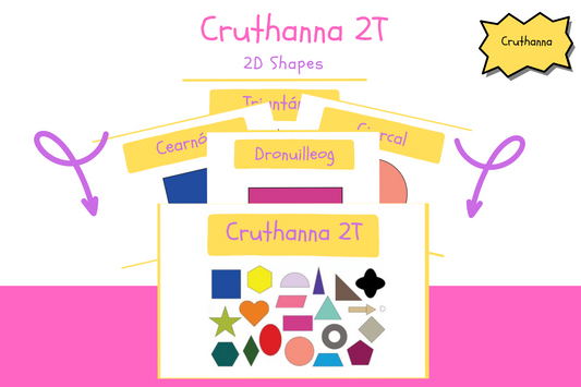 Luaschártaí - Cruthanna 2T / Flashcards - 2D Shapes