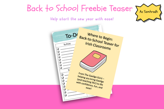 Back to School Freebie Teaser